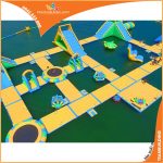 Công viên nước bơm hơi - Vịnh phao nổi MS-03 kích thước 45 x 35m