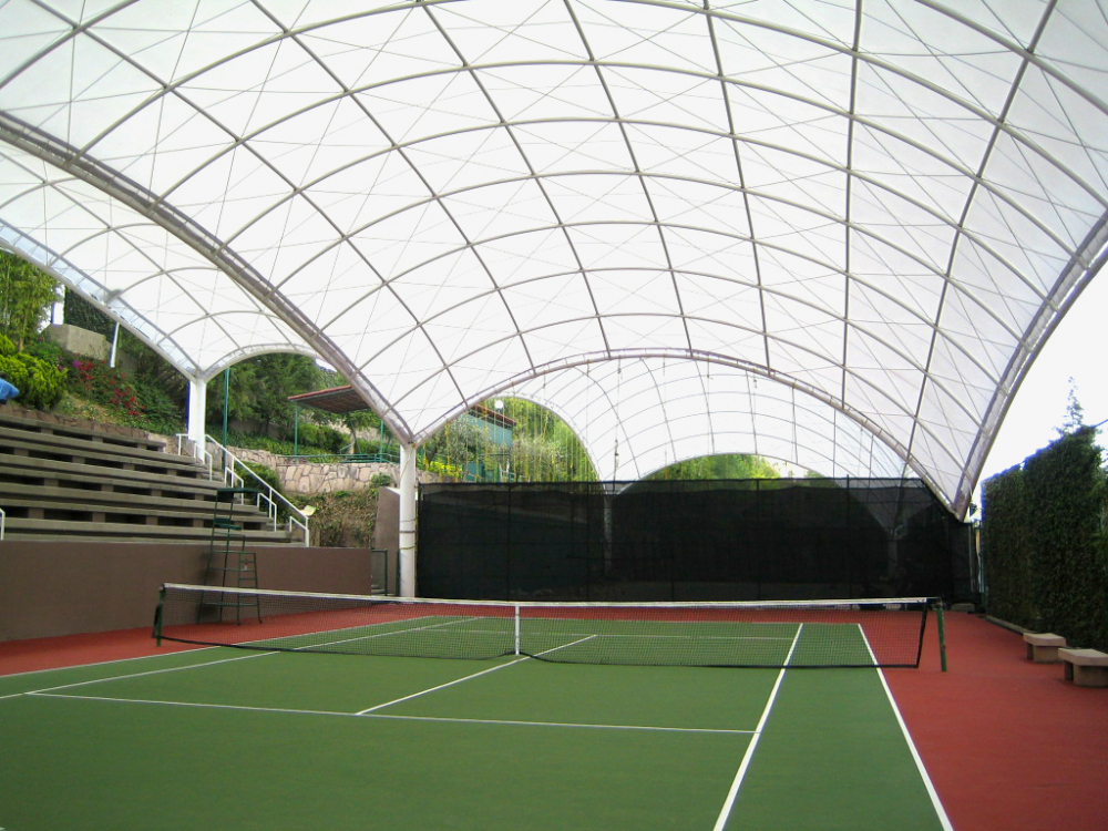 Mái che sân Pickleball Bạt PVDF 3 Thiet Ke San Pickleball Bang Bat Cang PVDF hitexvn 6